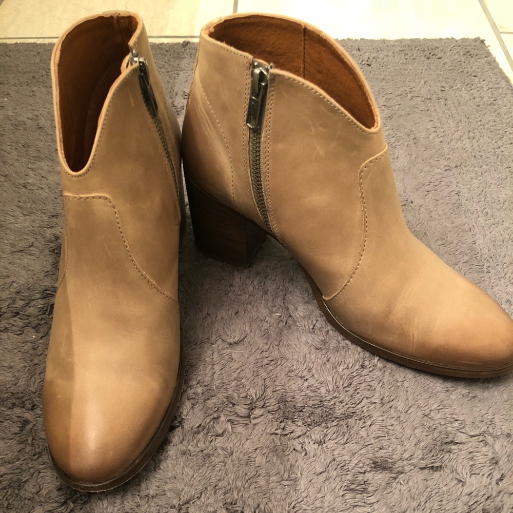 Frye Tan Ankle Boots